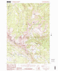 Upper Tepee Basin Montana Historical topographic map, 1:24000 scale, 7.5 X 7.5 Minute, Year 1986