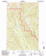 Upper Whitefish Lake Montana Historical topographic map, 1:24000 scale, 7.5 X 7.5 Minute, Year 1994