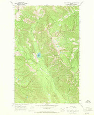 Upper Whitefish Lake Montana Historical topographic map, 1:24000 scale, 7.5 X 7.5 Minute, Year 1966