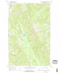 Upper Whitefish Lake Montana Historical topographic map, 1:24000 scale, 7.5 X 7.5 Minute, Year 1966