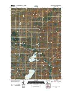 Upper Glaston Lake Montana Historical topographic map, 1:24000 scale, 7.5 X 7.5 Minute, Year 2011