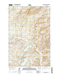 Upper Glaston Lake Montana Current topographic map, 1:24000 scale, 7.5 X 7.5 Minute, Year 2014