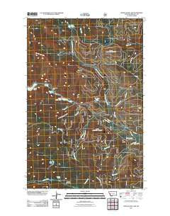 Upper Jocko Lake Montana Historical topographic map, 1:24000 scale, 7.5 X 7.5 Minute, Year 2011