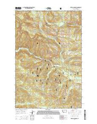 Upper Jocko Lake Montana Current topographic map, 1:24000 scale, 7.5 X 7.5 Minute, Year 2014