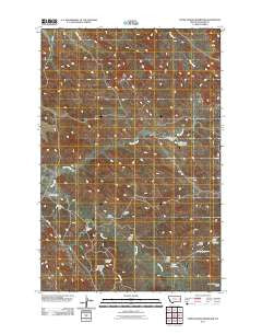 Upper Magpie Reservoir Montana Historical topographic map, 1:24000 scale, 7.5 X 7.5 Minute, Year 2011