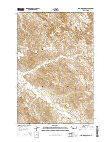 Upper Magpie Reservoir Montana Current topographic map, 1:24000 scale, 7.5 X 7.5 Minute, Year 2014