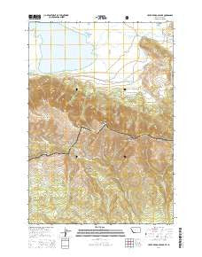 Upper Red Rock Lake Montana Current topographic map, 1:24000 scale, 7.5 X 7.5 Minute, Year 2014