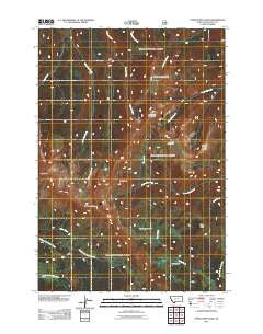 Upper Tepee Basin Montana Historical topographic map, 1:24000 scale, 7.5 X 7.5 Minute, Year 2011