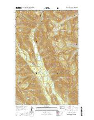 Upper Whitefish Lake Montana Current topographic map, 1:24000 scale, 7.5 X 7.5 Minute, Year 2014