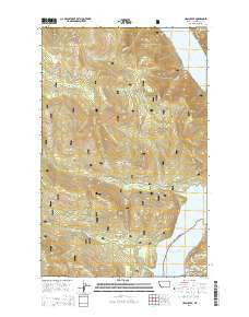Ural Creek Montana Current topographic map, 1:24000 scale, 7.5 X 7.5 Minute, Year 2014