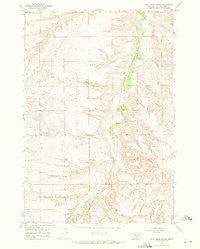 Vale Creek Ranch Montana Historical topographic map, 1:24000 scale, 7.5 X 7.5 Minute, Year 1967