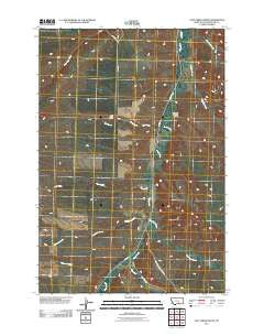 Vale Creek Ranch Montana Historical topographic map, 1:24000 scale, 7.5 X 7.5 Minute, Year 2011