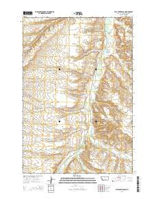 Vale Creek Ranch Montana Current topographic map, 1:24000 scale, 7.5 X 7.5 Minute, Year 2014