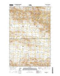 Valentine Montana Current topographic map, 1:24000 scale, 7.5 X 7.5 Minute, Year 2014