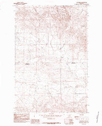 Valentine Montana Historical topographic map, 1:24000 scale, 7.5 X 7.5 Minute, Year 1985