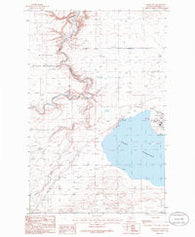 Valier West Montana Historical topographic map, 1:24000 scale, 7.5 X 7.5 Minute, Year 1985