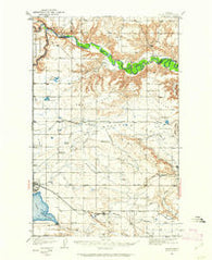 Valier Montana Historical topographic map, 1:62500 scale, 15 X 15 Minute, Year 1934