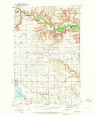 Valier Montana Historical topographic map, 1:62500 scale, 15 X 15 Minute, Year 1934