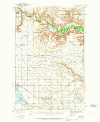 Valier Montana Historical topographic map, 1:62500 scale, 15 X 15 Minute, Year 1934