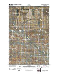 Van Burton Creek Montana Historical topographic map, 1:24000 scale, 7.5 X 7.5 Minute, Year 2011