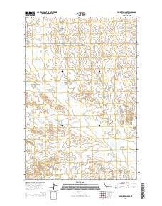 Van Burton Creek Montana Current topographic map, 1:24000 scale, 7.5 X 7.5 Minute, Year 2014
