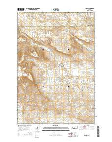 Vanstel Montana Current topographic map, 1:24000 scale, 7.5 X 7.5 Minute, Year 2014