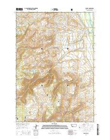 Varney Montana Current topographic map, 1:24000 scale, 7.5 X 7.5 Minute, Year 2014