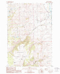 Varney Montana Historical topographic map, 1:24000 scale, 7.5 X 7.5 Minute, Year 1988