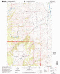 Varney Montana Historical topographic map, 1:24000 scale, 7.5 X 7.5 Minute, Year 1997