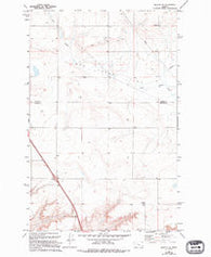 Vaughn NE Montana Historical topographic map, 1:24000 scale, 7.5 X 7.5 Minute, Year 1983