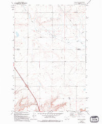 Vaughn NE Montana Historical topographic map, 1:24000 scale, 7.5 X 7.5 Minute, Year 1983