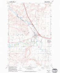 Vaughn Montana Historical topographic map, 1:24000 scale, 7.5 X 7.5 Minute, Year 1983
