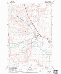 Vaughn Montana Historical topographic map, 1:24000 scale, 7.5 X 7.5 Minute, Year 1983