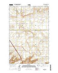 Vaughn NE Montana Current topographic map, 1:24000 scale, 7.5 X 7.5 Minute, Year 2014