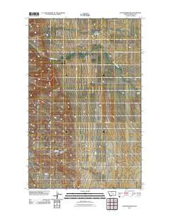 Vaver Reservoir Montana Historical topographic map, 1:24000 scale, 7.5 X 7.5 Minute, Year 2011