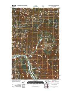 Vermiculite Mountain Montana Historical topographic map, 1:24000 scale, 7.5 X 7.5 Minute, Year 2011