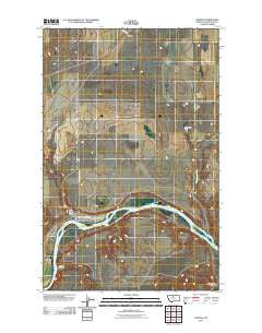 Verona Montana Historical topographic map, 1:24000 scale, 7.5 X 7.5 Minute, Year 2011