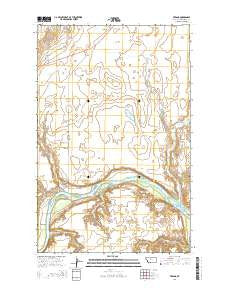 Verona Montana Current topographic map, 1:24000 scale, 7.5 X 7.5 Minute, Year 2014