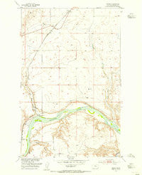 Verona Montana Historical topographic map, 1:24000 scale, 7.5 X 7.5 Minute, Year 1953