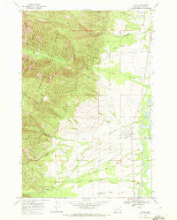 Victor Montana Historical topographic map, 1:24000 scale, 7.5 X 7.5 Minute, Year 1967