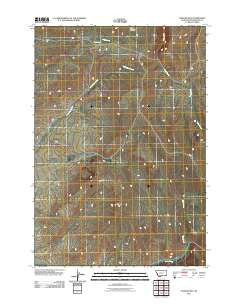 Vinegar Hill Montana Historical topographic map, 1:24000 scale, 7.5 X 7.5 Minute, Year 2011