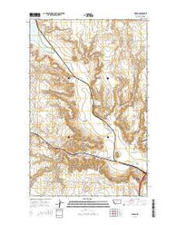 Virden Montana Current topographic map, 1:24000 scale, 7.5 X 7.5 Minute, Year 2014