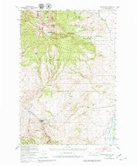 Virginia City Montana Historical topographic map, 1:62500 scale, 15 X 15 Minute, Year 1950