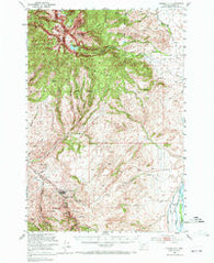Virginia City Montana Historical topographic map, 1:62500 scale, 15 X 15 Minute, Year 1950