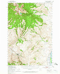 Virginia City Montana Historical topographic map, 1:62500 scale, 15 X 15 Minute, Year 1950