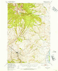 Virginia City Montana Historical topographic map, 1:62500 scale, 15 X 15 Minute, Year 1950