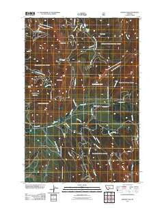 Virginia Peak Montana Historical topographic map, 1:24000 scale, 7.5 X 7.5 Minute, Year 2011