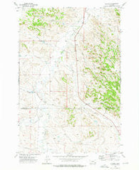 Volborg Montana Historical topographic map, 1:24000 scale, 7.5 X 7.5 Minute, Year 1973