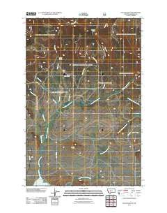 Volcano Butte Montana Historical topographic map, 1:24000 scale, 7.5 X 7.5 Minute, Year 2011