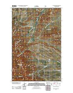Volcano Reef Montana Historical topographic map, 1:24000 scale, 7.5 X 7.5 Minute, Year 2011